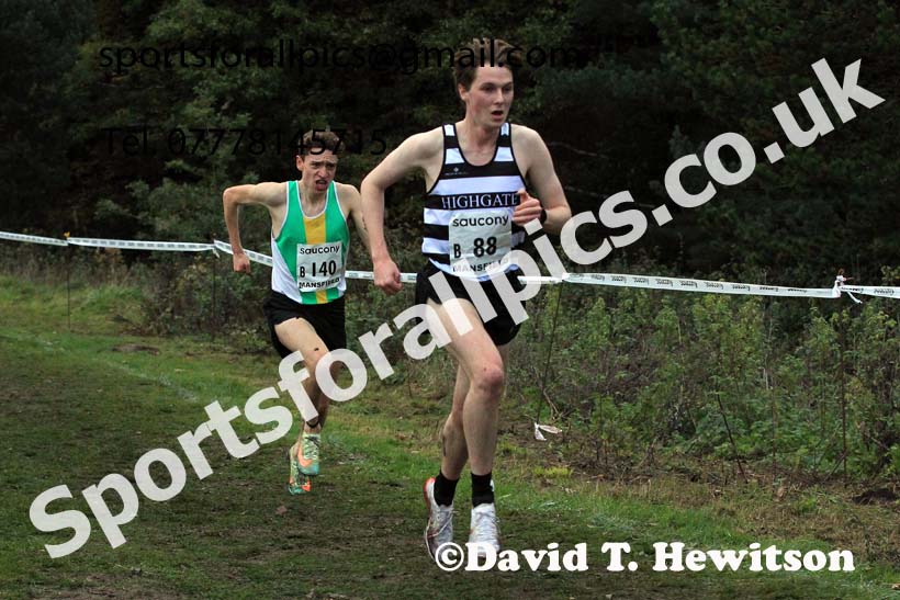 Senior Men, 2022 National Cross Country Relays, Berry Hill Park, Mansfield.  Photo: David T. Hewitson/Sports for All Pics